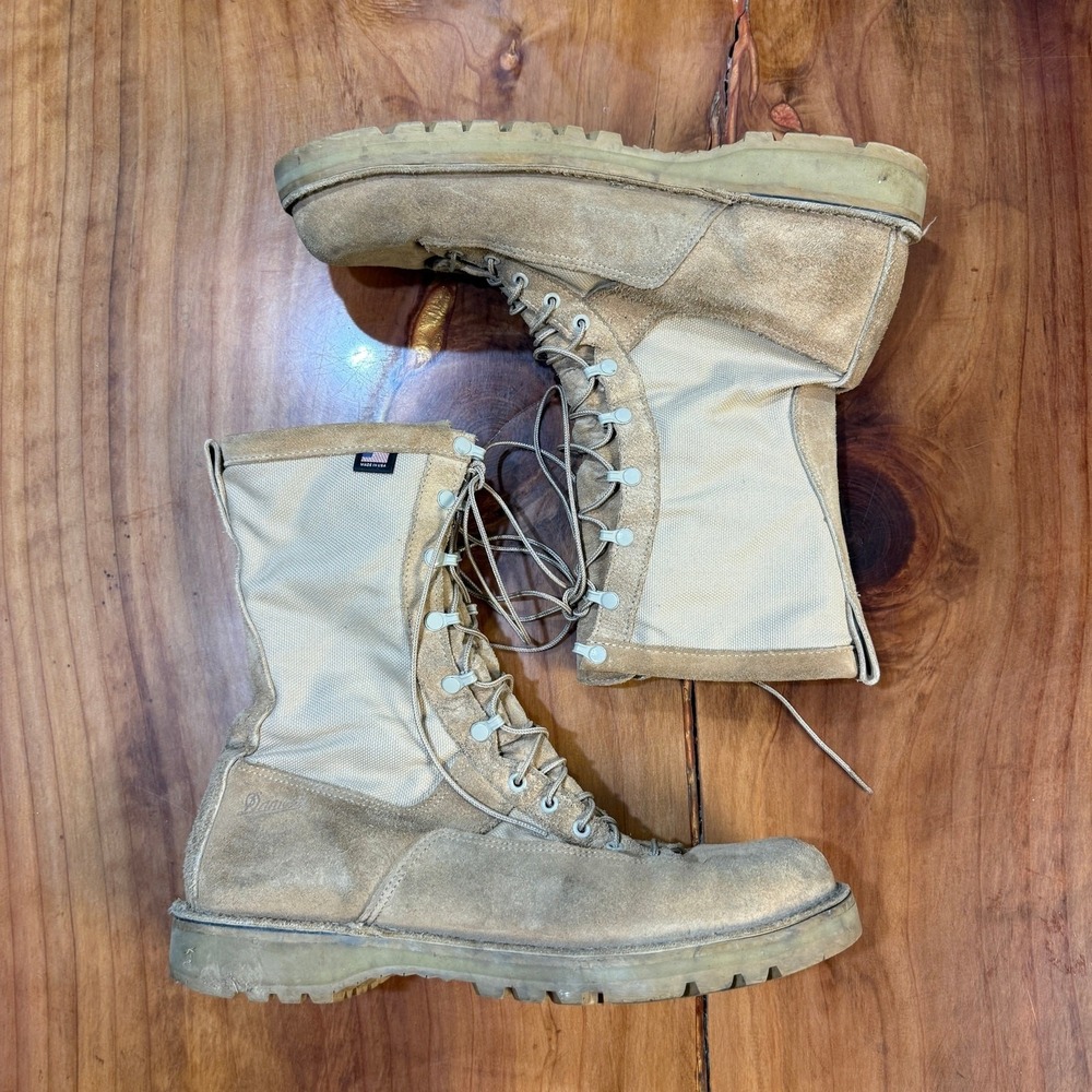 Vintage Danner Suede Leather Boots Men 15 1/2 EE Ft Lewis Fort Military Hunting